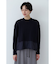 ◆布帛ドッキングケーブルニット