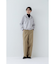 ◆フード付きストライプブラウス
