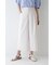 ◆クールマックス綿麻短丈ワイドパンツ