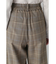 ◆強撚チェックストレッチパンツ