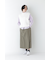 ◆コットンロンストバンドカラーブラウス