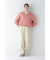 ◆スタンドフリルチェックブラウス