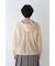 ◆コットンナイロンタイプライターシアーフーディーブルゾン