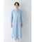 ◆製品染め刻み衿ワンピース