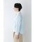 ◆コットンドビーストライプクレリックシャツ