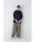 ◆キュプラポリエステル フィブリルサテンストレッチパンツ