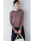 ◆パネルリブロングスリーブＴシャツ