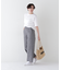 ◆綿麻シャンブレーセミワイドパンツ
