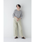◆綿麻シャンブレーセミワイドパンツ