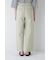 ◆綿麻シャンブレーセミワイドパンツ