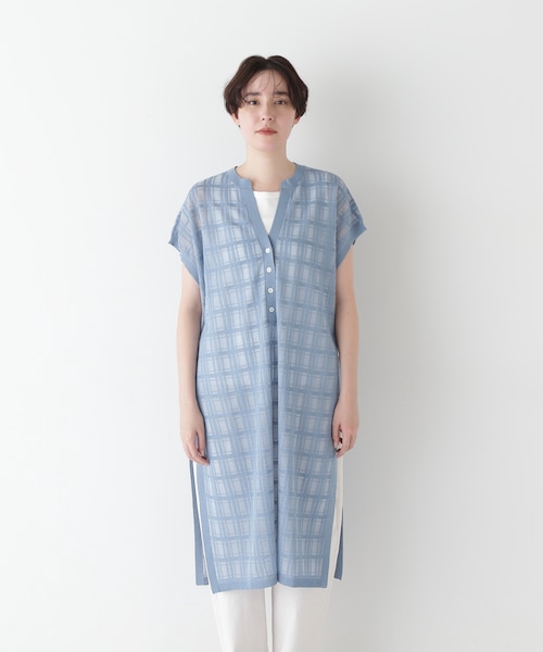 ワンピース meg3kidsmam LIZ LISA / ギンガムエプロン風ワンピース 赤x白 S-25-08-14