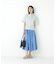 ◆ストライプローン６分袖ブラウス