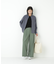 ◆綿ナイロンタッサータックワイドパンツ
