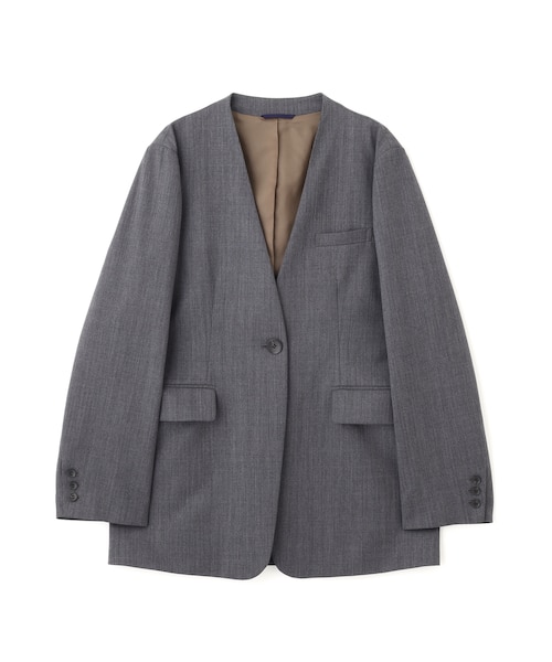 極美品】Theory パロミノ Vネックノーカラージャケット カラー