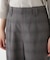 ◆強撚シャークスキンセミワイドパンツ