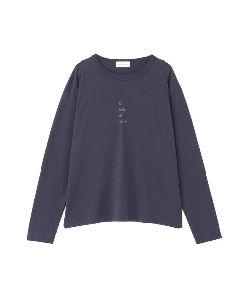 ヒューマンウーマン　コットン長袖ロゴT ◇ロゴ長袖Tシャツ｜ヒューマンウーマンの通販｜&mall（アンド