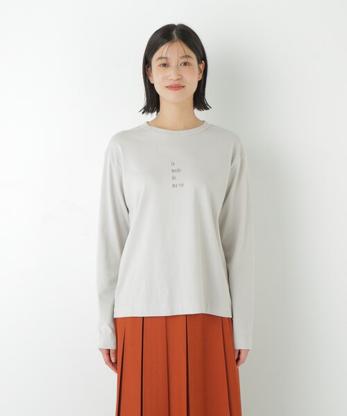 ヒューマンウーマン　コットン長袖ロゴT ロゴTシャツ | human woman（ヒューマンウーマン） ｜【公式