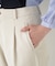 ◆ストレッチポンチワンタックテーパードパンツ