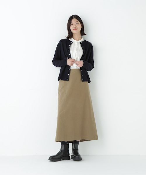 ライトモールスキンスカート ◇ライトモールスキンAラインスカート｜ヒューマンウーマンの