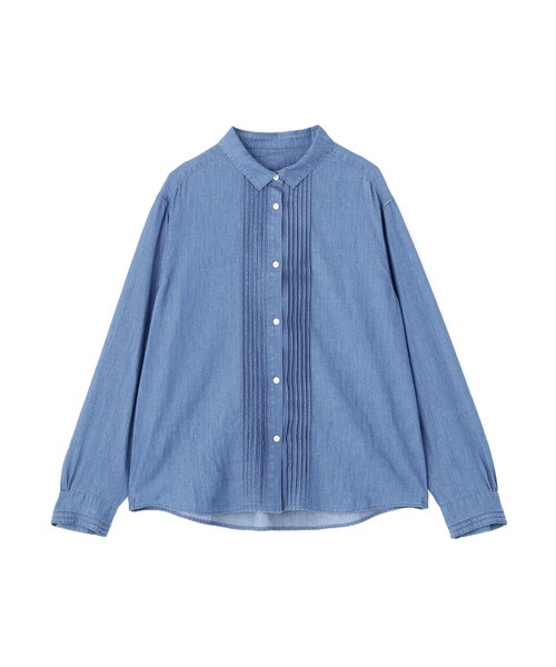 ◇ライトオンスデニムピンタックブラウス｜ヒューマンウーマンの通販