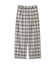 ◆ＴＲチェックタックワイドテーパードパンツ