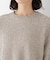 ◆ネップ入ペーパーヤーン片畦クルーネックプルオーバー