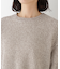 ◆ネップ入ペーパーヤーン片畦クルーネックプルオーバー