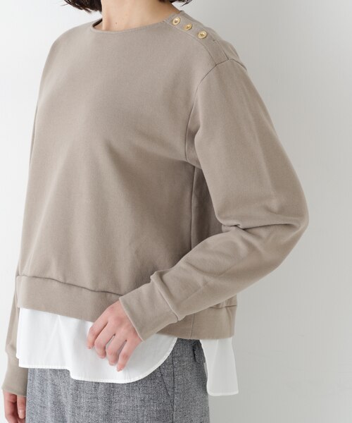 ◇シャツテールドッキングプルオーバー｜ヒューマンウーマンの通販