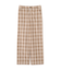 ◆先染めチェックストレートパンツ