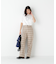 ◆先染めチェックストレートパンツ