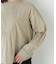 ◆インドキルトヨークノーカラーブラウス