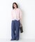 ◆綿麻ライトオンスデニムワイドパンツ
