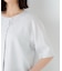 リネンコットンシャンブレータックスリーブブラウス