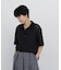 ◆リーフ格子レース　ポロＴシャツ