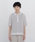 ◆リーフ格子レース　ポロＴシャツ