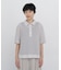 ◆リーフ格子レース　ポロＴシャツ