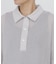 ◆リーフ格子レース　ポロＴシャツ