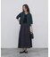 ◆《ゴムウエスト》 ランダムドットセミティアードスカート