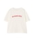 ◆フロッキープリントクルーネックＴシャツ