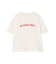 ◆フロッキープリントクルーネックＴシャツ