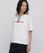 ◆フロッキープリントクルーネックＴシャツ