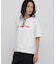 ◆フロッキープリントクルーネックＴシャツ