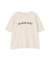 ◆フロッキープリントクルーネックＴシャツ