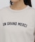 ◆フロッキープリントクルーネックＴシャツ