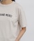 ◆フロッキープリントクルーネックＴシャツ