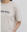 ◆フロッキープリントクルーネックＴシャツ