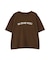 ◆フロッキープリントクルーネックＴシャツ