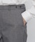 ◆ピケスエードスリムストレートパンツ