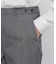 ◆ピケスエードスリムストレートパンツ