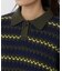 ◆地柄ポロ衿ニット